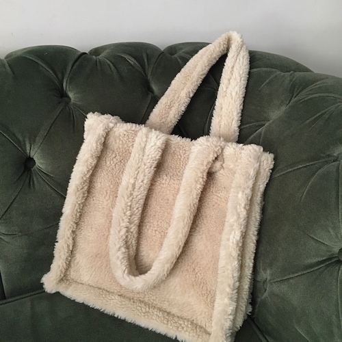 fluffy grey bag