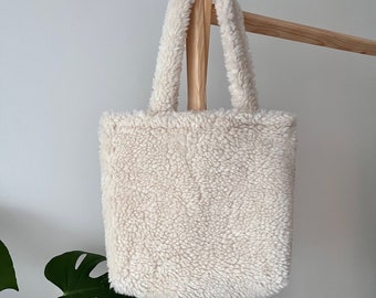 Fluffy Tote Bag, Sherpa Bag, Fuzzy Tote Bag, Teddy Tote Bag, Fur Bag, Y2k  Bag, Sherpa Purse Bag, Furry Bag, Tote Bag Aesthetic, Sherpa Tote
