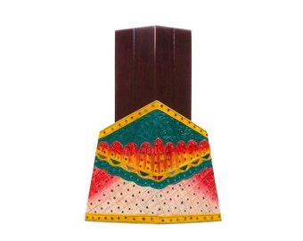 Wooden vase &quot;Aricia&quot; design by Borek Sipek for Driade