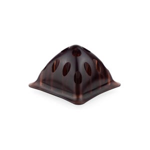 How_Pen Desktop Organizer by Setsu & Shinobu Ito for NAVA Italy 2000, Translucent Bronze Acrylic Pen Holder New in Box