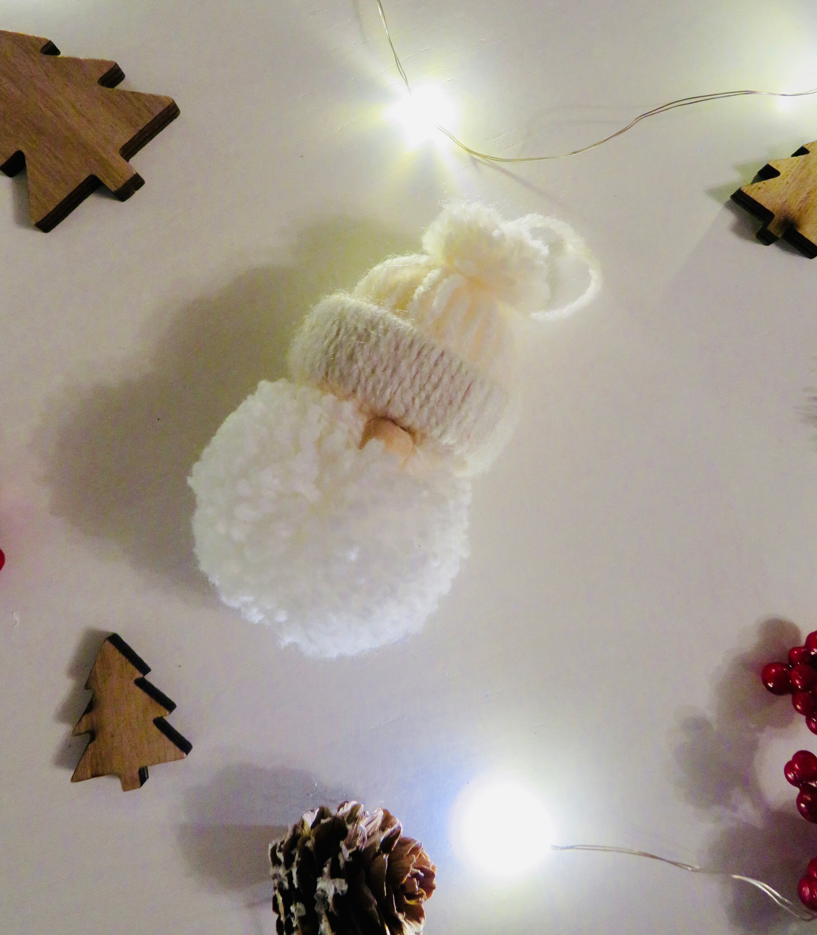 Customisable Pom Pom Gonk/gnome Cute Christmas Tree Hanging Etsy