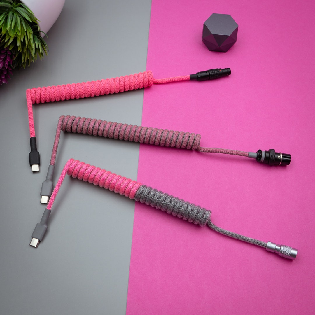 Coiled Cable Keyboard Custom USB C Cable for Mechanical Etsy