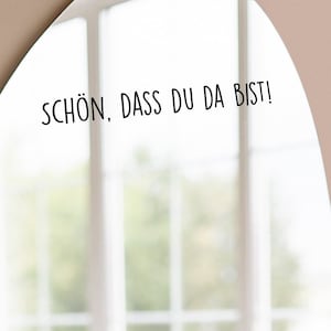 Mirror stickers, stickers, nice that you&#39;re here, encouragement, motivation