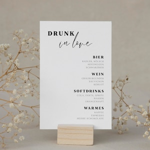 Getränkekarte Hochzeit Getränke Übersicht Bar Schild Hochzeit Etsy.de