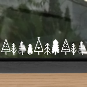 Window picture fir trees, stickers, large vinyl stickers Christmas trees, Christmas, Christmas decoration, trees, Christmas tree