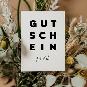 Voucher postcard, greeting card, birthday, birthday, gift idea, card, birthday card