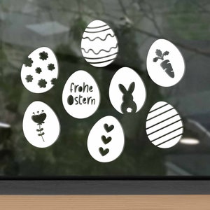 Window picture Easter eggs, stickers, vinyl stickers Easter, Easter decorations, spring, decoration
