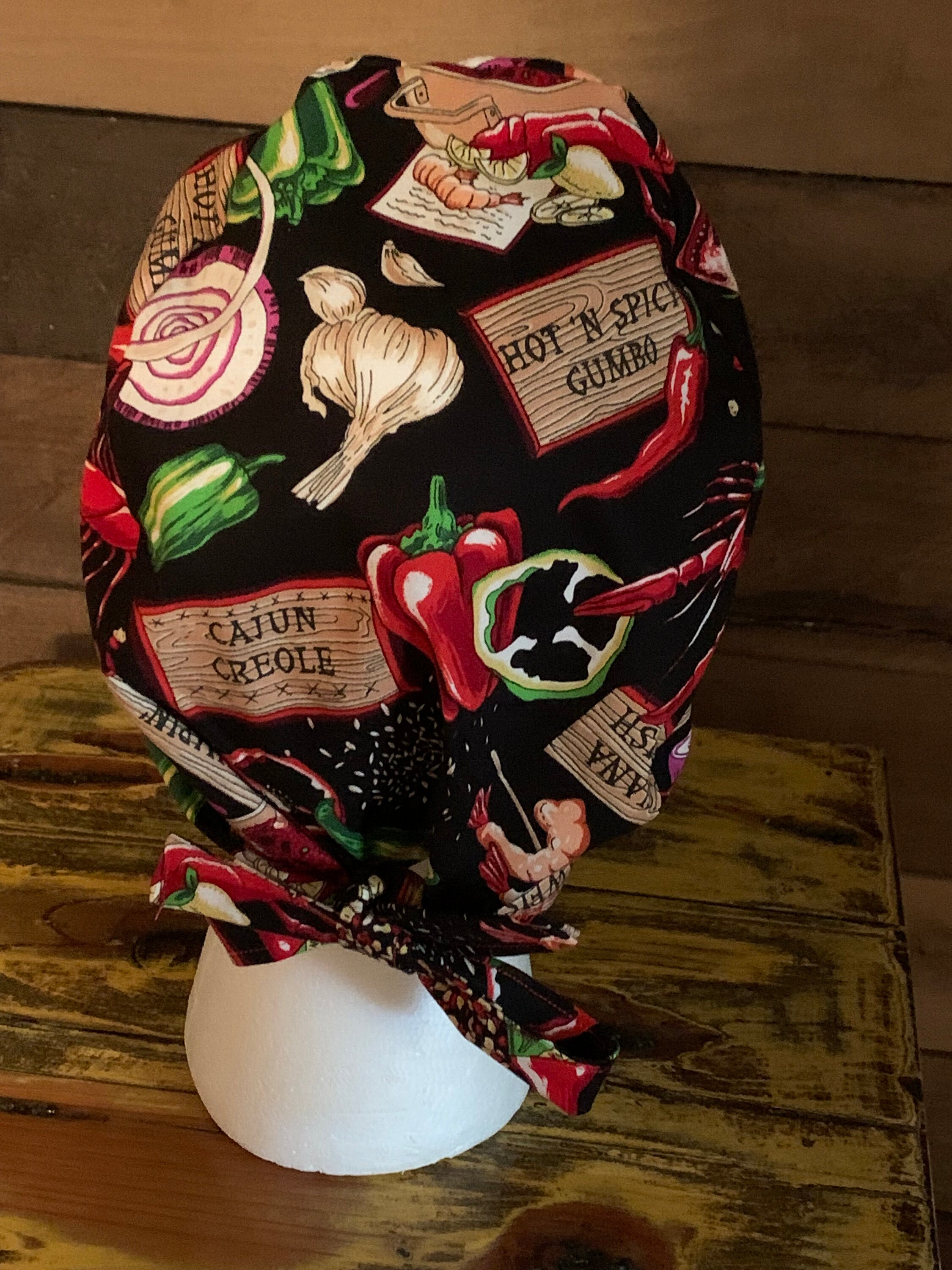 Crawfish Jambalaya Themed Skull Style OR Cap Etsy