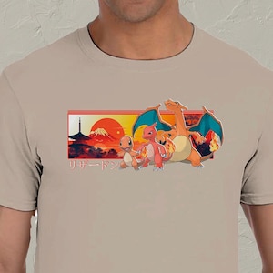 Maglietta di CHARIZARD! 100% cotone | maglietta con la migliore frase di partenza; Maglietta anime UNISEX; Idea regalo di qualità per gli amanti dei manga; Maglietta Charmander