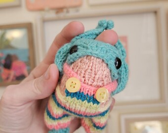 SPECIAL EDITION: Glow in the Dark Frog! The Original Bag Friends by Allie and Jules! Cute handmade froggy friend