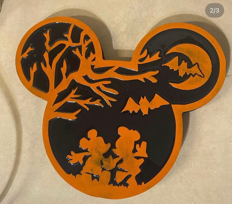Mickey and Minnie Halloween Decor Digital File Etsy