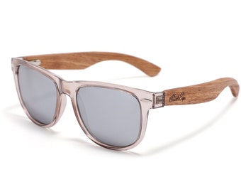 Diamond Head Zebra Wood Polarized Sunglasses