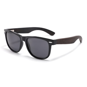 Island Style Ebony Wood Retro Polarized Sunglasses