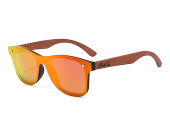 Mango Rose Wood Rimless Sunglasses