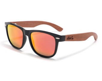 Papaya Walnut Wood Sunglasses