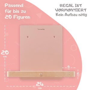 Magnetic Tonie shelf for Toniebox & Tonies hearing figures Pre-assembled Toniebox wall shelf Sustainable Tonies shelf for children's room image 6