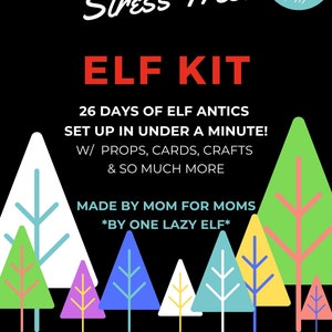 SHIPS TODAY #1 26 Day Funny Elf Antics Kit: Christmas Pranks, Props & Scenes with 60-second set up!