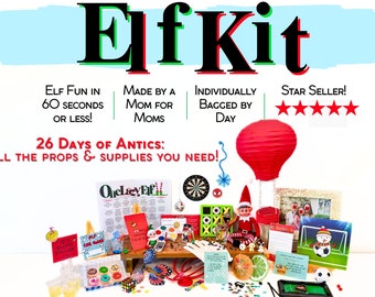 Premium Elf Kit 2025, 24 Days, Christmas Activities, Props, Prop Pack, Elf box, Elf Arrival, Pre-planned Ideas, Girl Boy Elf Accessories