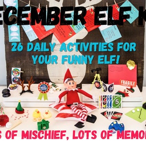 26 Days of Elf Pranks Kit: Christmas Activity Calendar