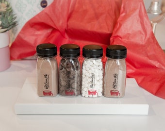 Hot Cocoa Sampler gIft box Set + Marshmallows & Chocolate | Christmas Basket | Winter/Holiday/Seasonal | Corporate Employee Customer Gift