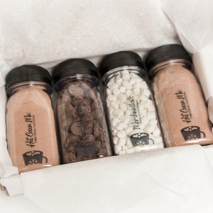 Corporate Gift | Gourmet Hot Cocoa Set + Marshmallows & Chocolate | Bulk Available | Christmas Winter Holiday Sampler Employee Customer Gift