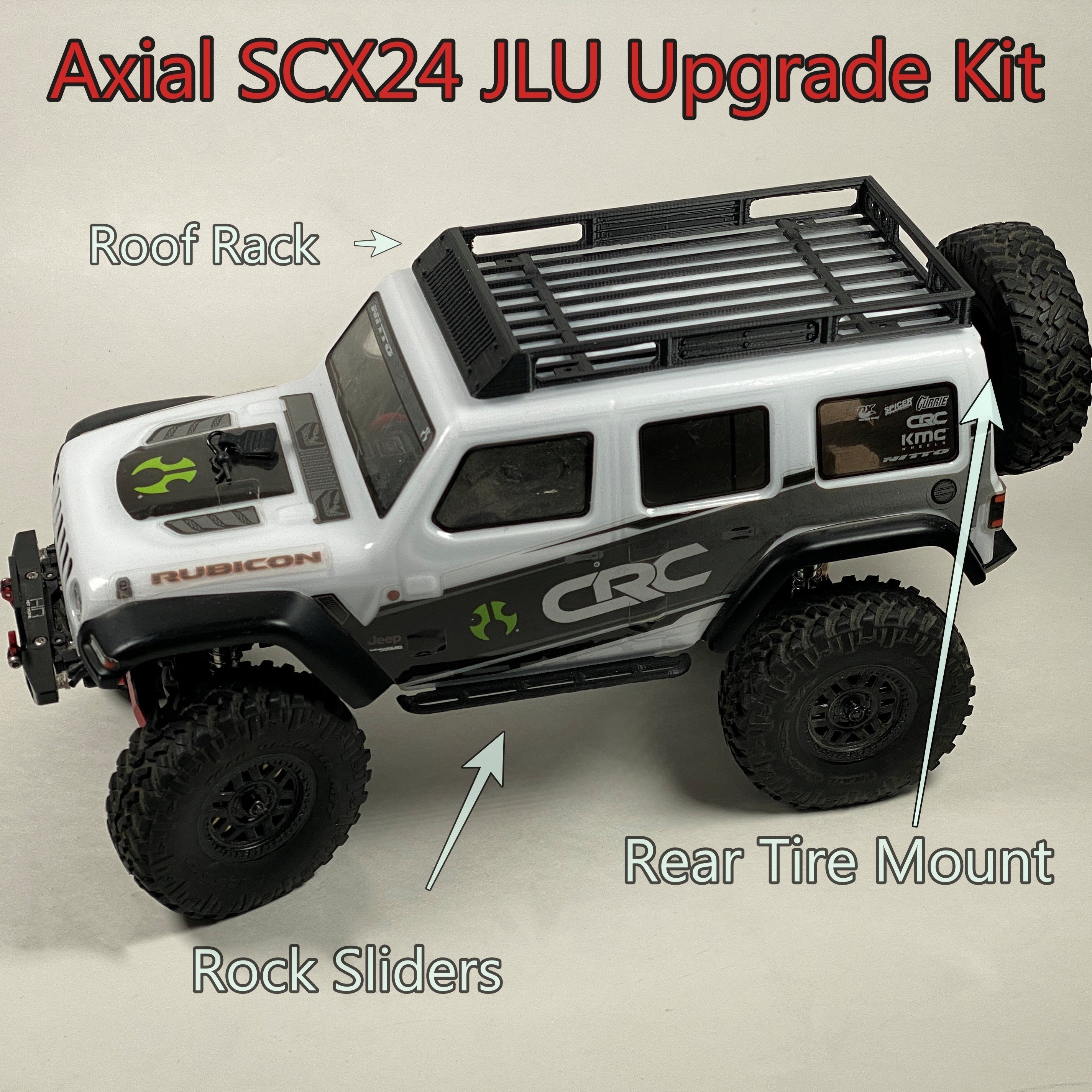 Axial SCX24 4 Piece Upgrade Kit With Rock Sliders Spare - Etsy
