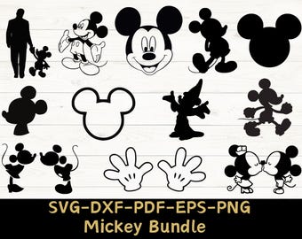 Mickey mouse svg bundle, Mickey Mouse Head Svg, Silhouette, Cutting Plotter, mouse, face, Digital Download, Instant Download, Png,Pdf, Eps