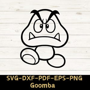Arquivo SVG Goomba, Goomba de Super Mario Bros, Baixar arquivo digital - svg, dxf, pdf e png