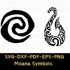 Moana Coração de Te Fiti e Maui Fish Hook SVG Arquivo de corte a laser, Moana Baixar arquivo digital - svg, dxf, pdf e png, Moana svg, Maui svg