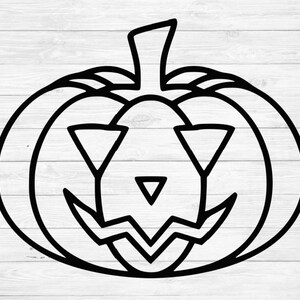 Pumpkin SVG / Fall Pumpkin SVG / Autumn pumpkin outline SVG / Thanksgiving halloween svg/ Vector / Cricut Silhouette cut files download