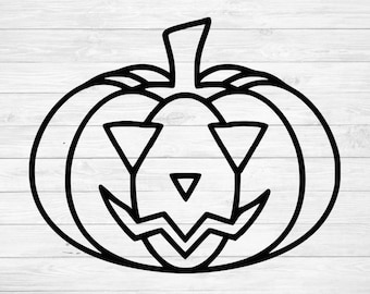 Pumpkin SVG / Fall Pumpkin SVG / Autumn pumpkin outline SVG / Thanksgiving halloween svg/ Vector / Cricut Silhouette cut files download