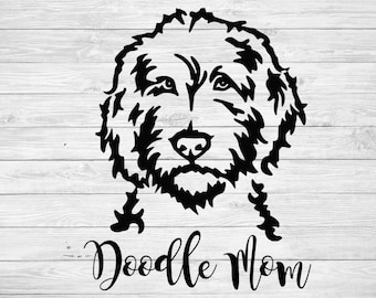 Goldendoodle SVG, Doodle mom svg, Dog Silhouettes, Dogs SVG, Digital Cutting File, Vector, Instant Download Svg, Pdf, Eps, Png