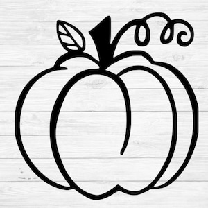 Pumpkin SVG / Fall Pumpkin SVG / Autumn pumpkin outline SVG / Thanksgiving halloween svg/ Vector / Cricut Silhouette cut files download