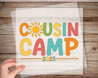 Cousin Camp 2025 DTF, Cousin Crew 2025 DTF, Matching Cousin Print, Summer Cousin Ready To Press, Summer Family Reunion