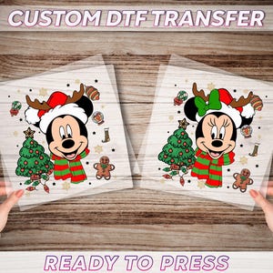Disney Xmas Party DTF Transfer, Disney Christmas Trip Ready To Press, Disney Family Christmas Dtf Print, Christmas Crew Holiday Heat Press