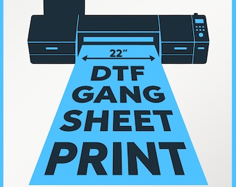 DTF Gang Sheet Print ,High Quality Iron On Print DTF Transfers, Direct To Film Transfer, Personalized Heat Press, Custom Bulk DTF Sheet