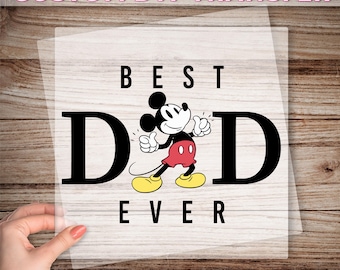 Disney Dad Ready To Press, Best Dad Ever DTF Transfer, Mickey Dad DTF Print, Father&#39;s Day Gift, Cool Dad Dtf, Disney Family Trip Dtf