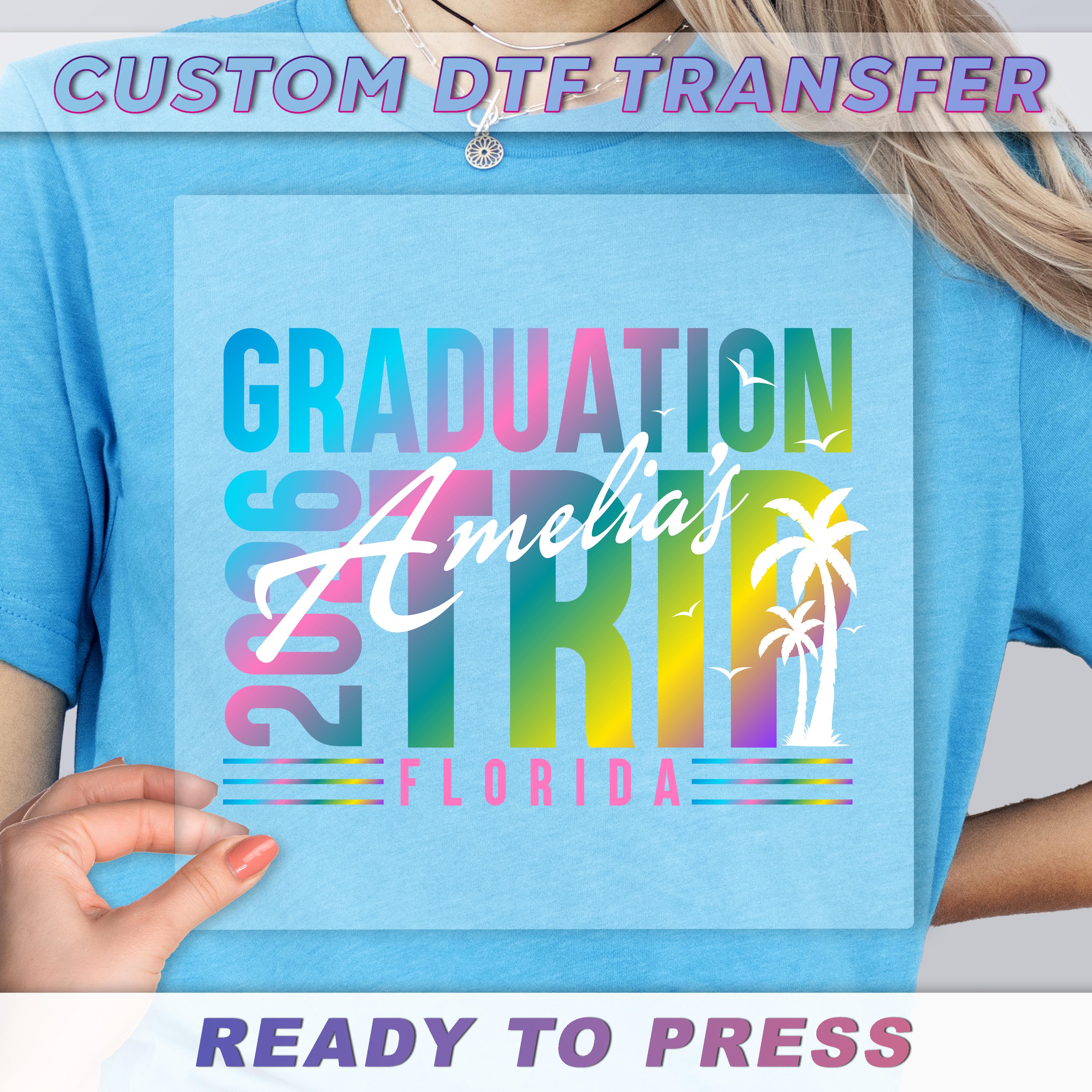 Custom Graduation Trip 2026 DTF Transfer, Class of 2026 Dtf ...