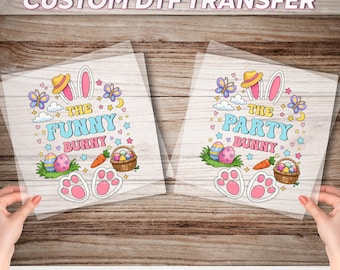 Funny Easter Party Graphic Dtf Print, Easter Bunny Group Ready To Press Design, Easter Family Heat Transfer, Easter Gift, Spring Dtf