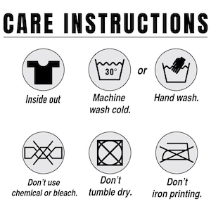a poster with instructions on how to wash clothes