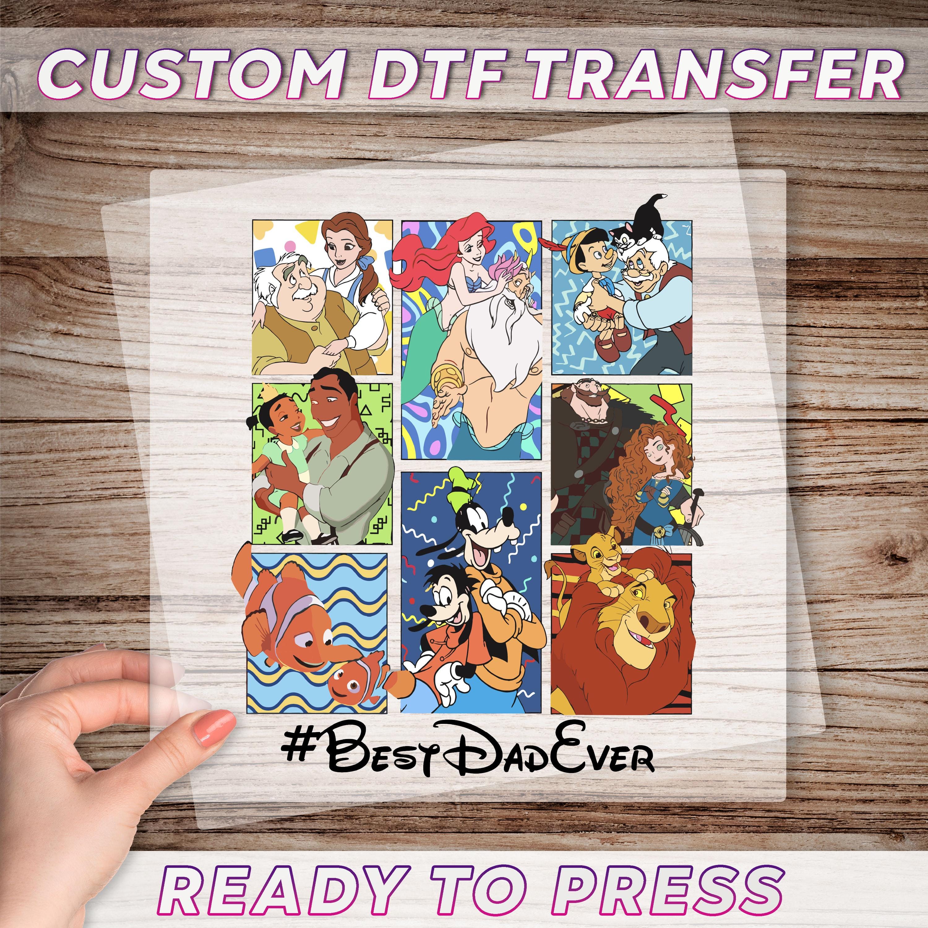 Disney Best Dad Ever DTF Transfer, Disney Dad Dtf, Father's Day Gift, Disneyworld Dtf, Disney Family Dtf, New Dad Dtf Print, Gift For Dad