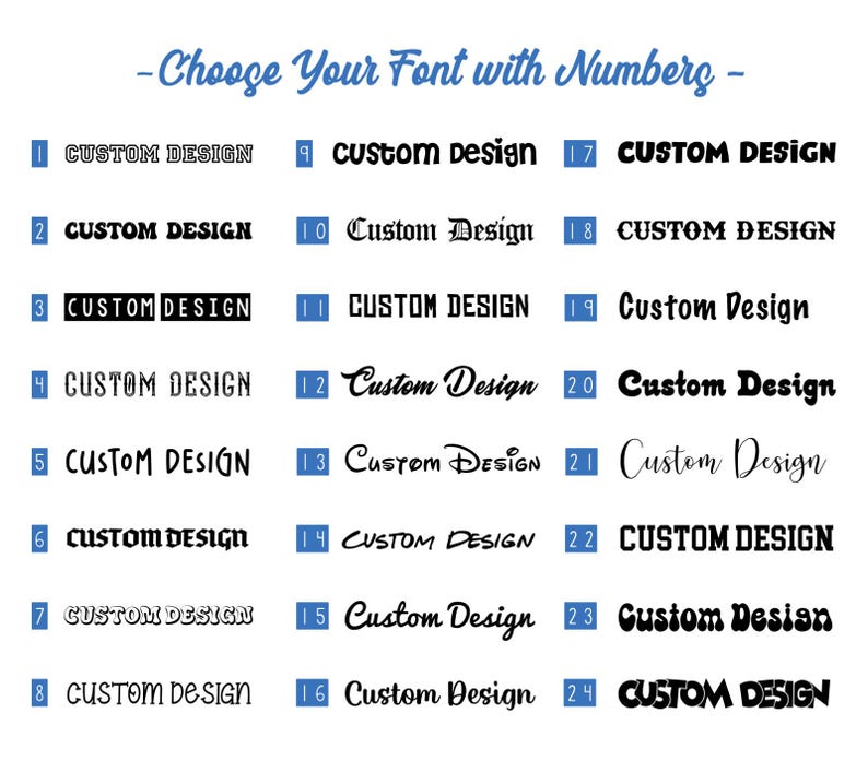 Personalized Text DTF Transfer, Custom Font Style Ready to Press ...