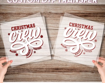 Christmas Crew Ready To Press Design, Family Christmas DTF Transfer, Christmas Squad Dtf Print, Xmas Group Heat Press, Family Holiday Dtf