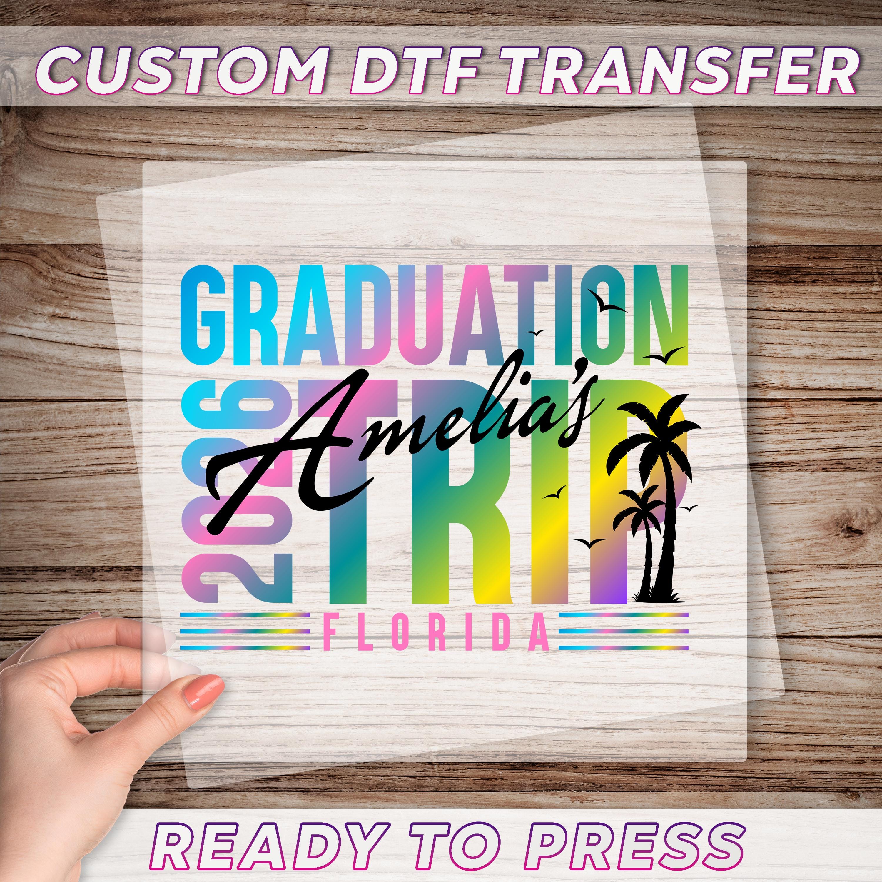 Graduate Transfer Custom Graduation Trip 2026 DTF Transfer, Class of 2026 Dtf ...