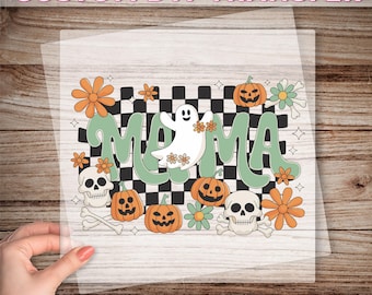Mama Halloween DTF Transfer, Halloween Mom Dtf Print, Spooky Mama Ready To Press, Retro Mama Dtf, Pumpkin Dtfi Ghost Mom Dtf, Retro Mama Dtf