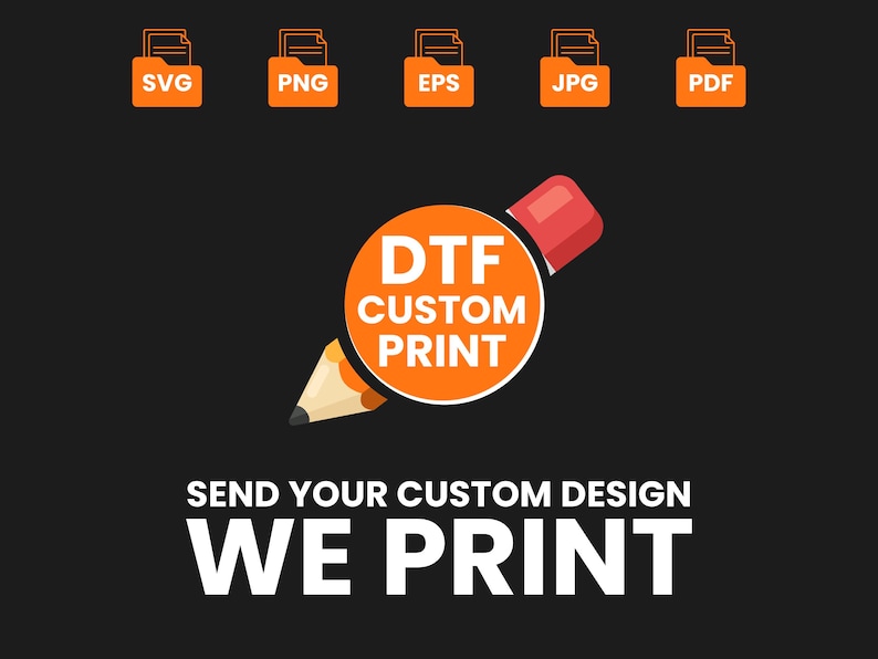 Custom Design Iron on Transfer, Custom Business Dtf, Personalized ...
