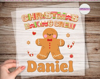Christmas Baking Crew Ready To Press, Cookie Baking DTF Transfer, Holiday Crew Dtf, Xmas Baking Group Dtf Print, Cookie Crew Iron On