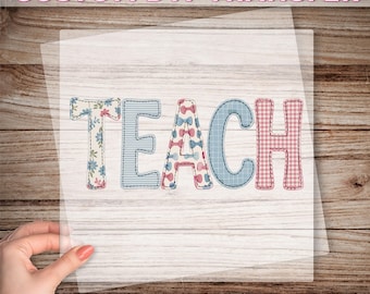 Enseigner le transfert DTF, prêt à imprimer pour l'enseignant, impression Dtf pour la rentrée scolaire, Dtf premier jour d'école, cadeau pour enseignant, Dtf d'appréciation d'un enseignant