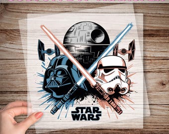 Disney Star Wars Ready To Apply, Retro Star Wars DTF Transfer, Darth Vader Dtf Print, Stormtrooper Dtf, Galaxy&#39;s Edge Dtf, Star Wars Gift