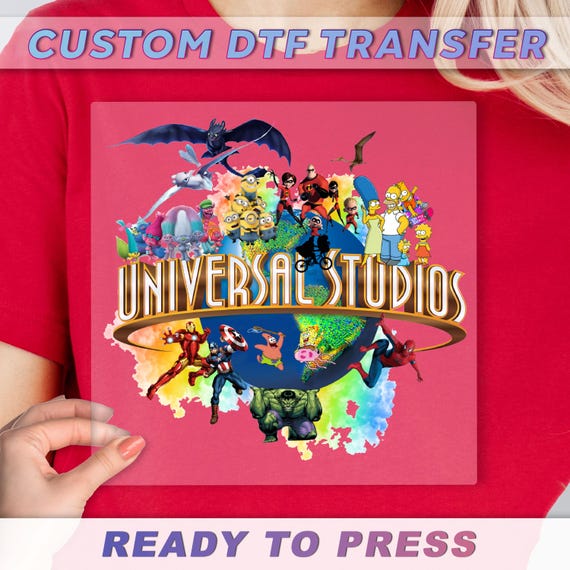 Disney Universal Studios DTF Transfer, Disney Family Vacation 2025 DTF, Disney Trip Ready To Press, Disneyland Dtf, Disney Studios Printing